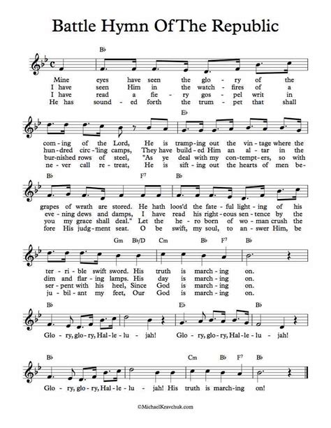 Battle Hymn of the Republic .